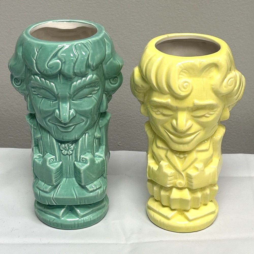 2 Golden Girls Geeki Tikis TV Show Full Size Tiki Mug Ceramic Colorful Cups